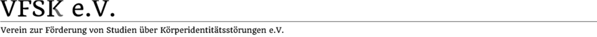 FORUM: Verein zur Förderung von Studien über Körperidentitätsstürungen e.V.